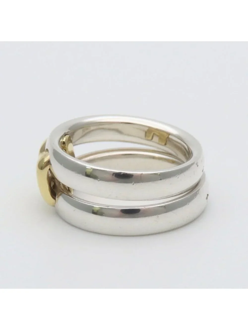 Hermes Ring Olympe 53 Silver Gold